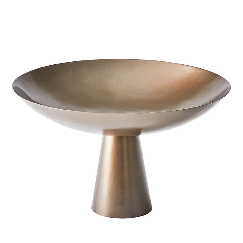Global Views Fontana Compote Bronze, Large