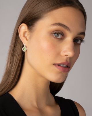 18K Yellow Gold & Sterling Silver Rittenhouse Peridot Drop Earrings