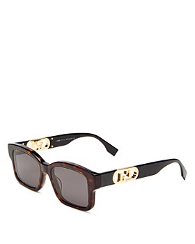 Fendi -  O'Lock Square Sunglasses, 53mm