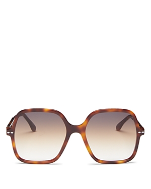 Isabel Marant Geo Square Acetate Sunglasses In Havana/brown