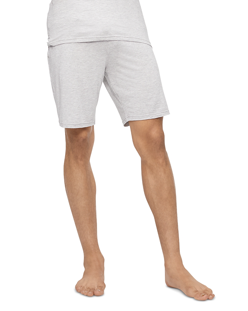 Shop Calvin Klein Ultra Soft Modern Lounge Sleep Shorts In Grey Heather