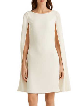 Ralph Lauren Cape Overlay Dress | Bloomingdale's