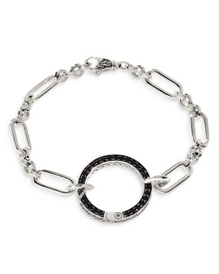 h'eres × semoh BUNDLE CHAIN CHARM JOHN HARDY Sterling Silver Classic Chain Black Sapphire