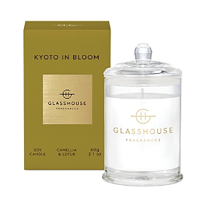 Shop Glasshouse Fragrances Kyoto In Bloom 2.1 oz Triple Scented Candle In Gold