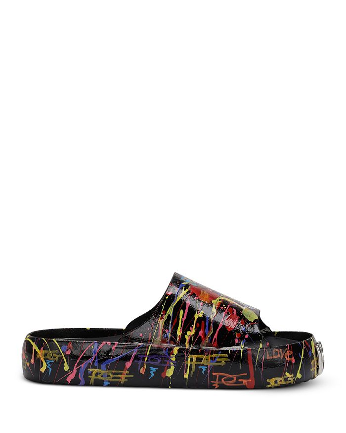Dolce & Gabbana Men's Splatter Paint Slide Sandals | Bloomingdale's
