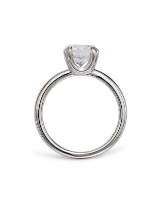 Certified Diamond Solitaire Ring in 14K White Gold featuring diamonds with the De Beers Code of Origin, 2.0 tcw 
