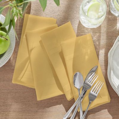 Elegance Plaid Damask Napkins, Set of 4