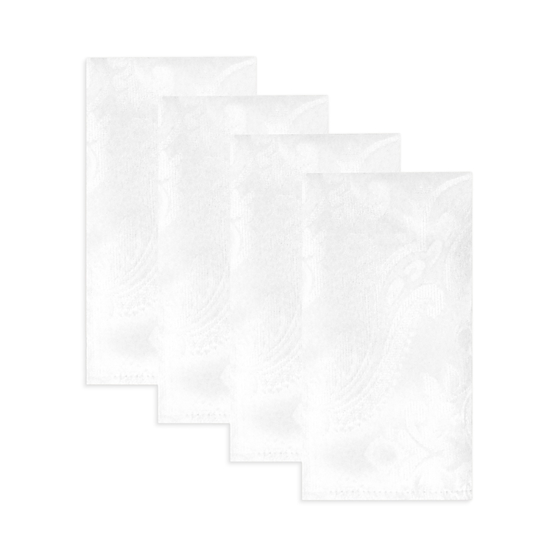 Villeroy & Boch Elrene Caiden Elegance Damask Napkins, Set Of 4 In White