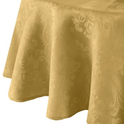 Caiden Elegance Damask Oval Tablecloth, 60" x 84" 