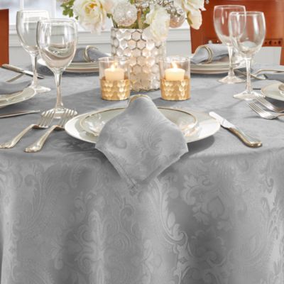 Caiden Elegance Damask Round Tablecloth, 70" x 70"