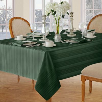 Denley Stripe Jacquard Oblong Tablecloth, 60&amp;quot; x 102&amp;quot; 