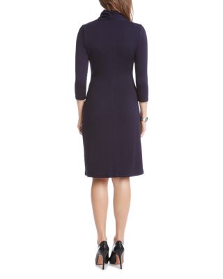 Cascade Faux Wrap Dress