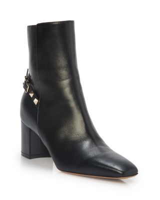 Valentino rockstud 2024 block heel bootie