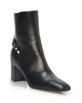 Valentino rockstud shop block heel bootie