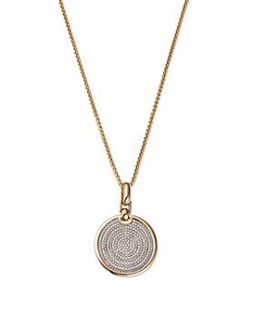 Bloomingdale's - Men's Diamond Medallion Pendant Necklace in 14K Yellow Gold, 0.50 ct. t.w. - 100% Exclusive