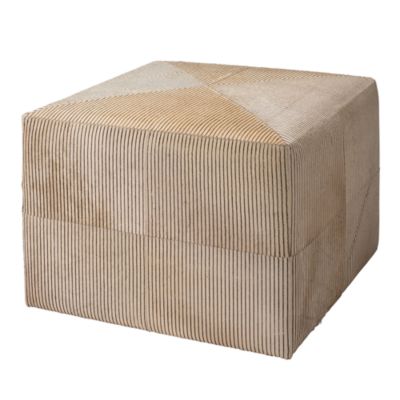 Jamie Young Pinstriped Block Ottoman