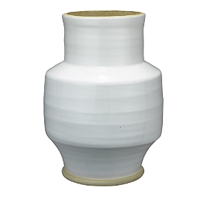 Shop Jamie Young Solstice Ceramic Vase In White