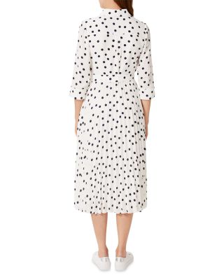 HOBBS LONDON Leona Spot Print Midi Dress | Bloomingdale's Women