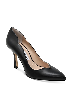 Charles David Women's Innocent Scalloped Pumps In Black Leather