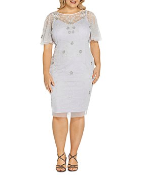 LOBiI78lu Womens Stylish Lace Special Occasion Plus Size Dress LOBiI78lu Womens Stylish Lace Special Occasion Plus Size Dress