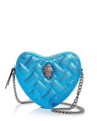 KURT GEIGER LONDON Kensington Heart Shaped Leather Crossbody