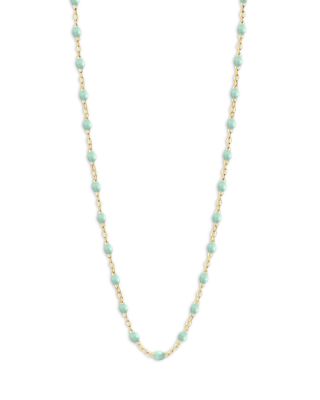 Gigi Clozeau 18K Yellow Gold Classic Gigi Resin Bead Collar Necklace, 16.5