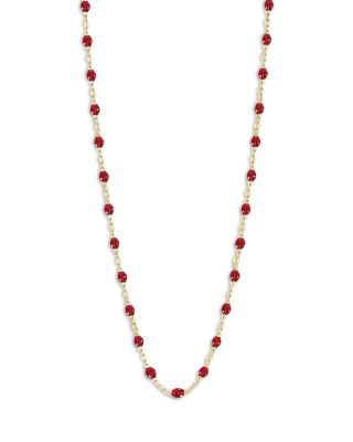 Gigi Clozeau 18K Yellow Gold Classic Gigi Resin Bead Collar Necklace, 16.5