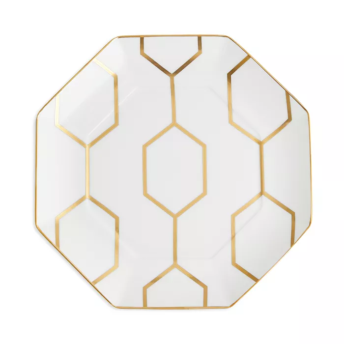 Geo Gold Accent Octagon Plate