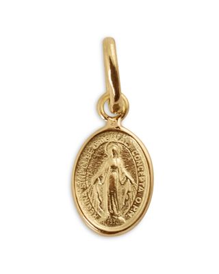 Gigi Clozeau - 18K Yellow Gold Madone Oval Madonna Medallion Pendant