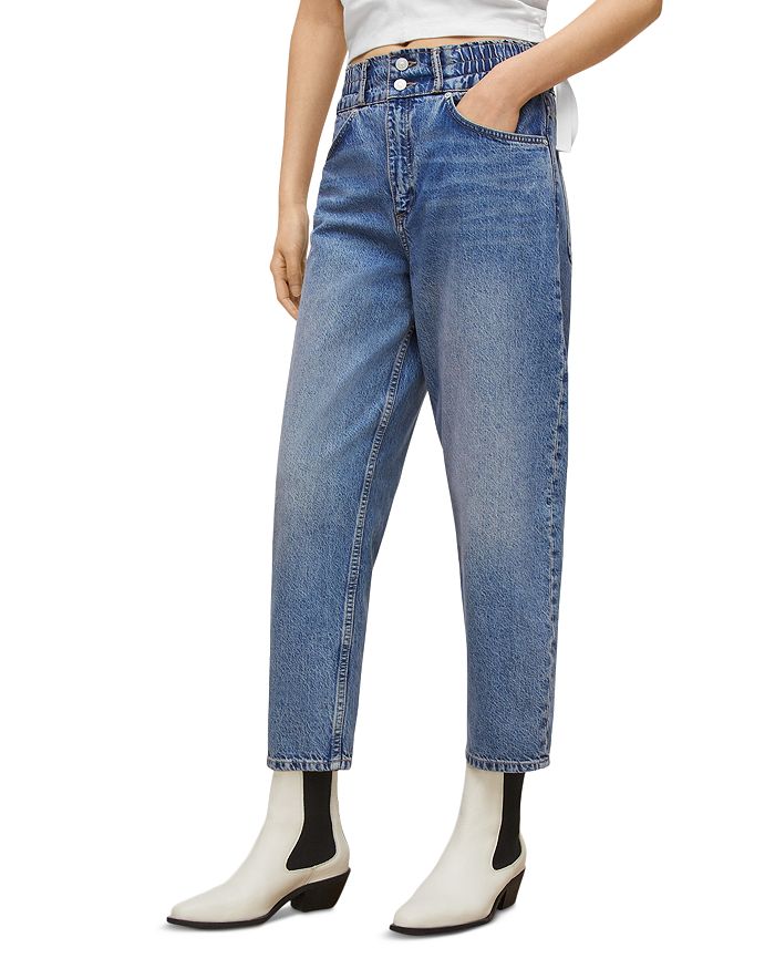 ALLSAINTS Hailey High Rise Straight Leg Jeans in Tinted Indigo ...