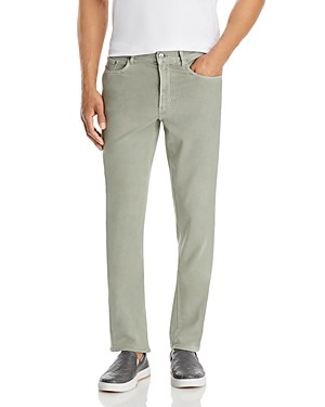 Shop Faherty Stretch Terry Slim Fit Pants In Faded Olive