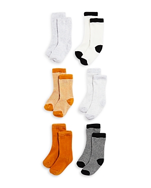 Bloomie's Baby Unisex Knit Socks, 6 Pack - Baby In Camel