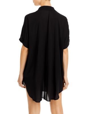 Button-Down Swim Cover Up Tunic - Exclusive