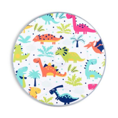 Tip Top Table in Crystal with Dinosaur Drawings