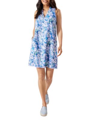 tommy bahama blue and white dress