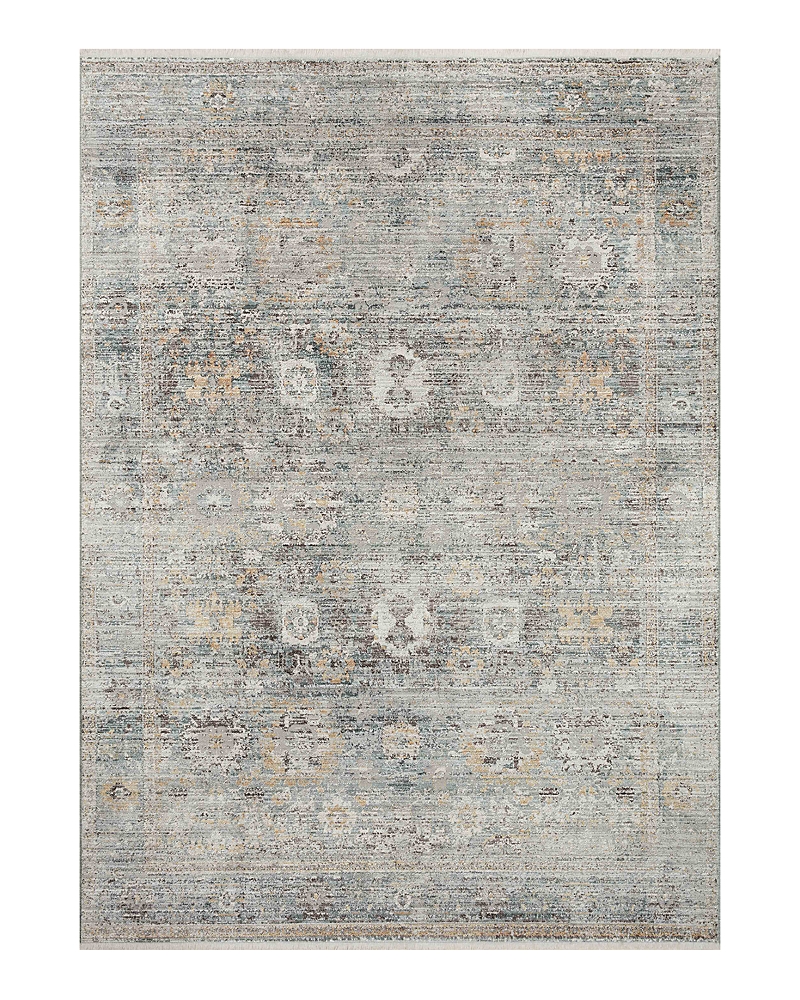 Loloi Bonney Bny-06 Area Rug, 2' X 3' In Teal/gold
