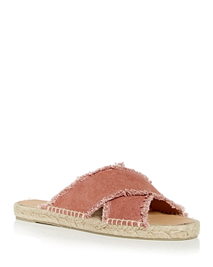 Shop Castaã±er Women's Palmera Espadrille Slide Sandals In Rosa Oscuro