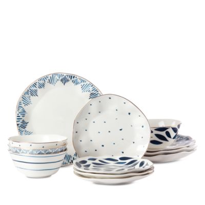 Blue Bay 12-Piece Dinnerware Set