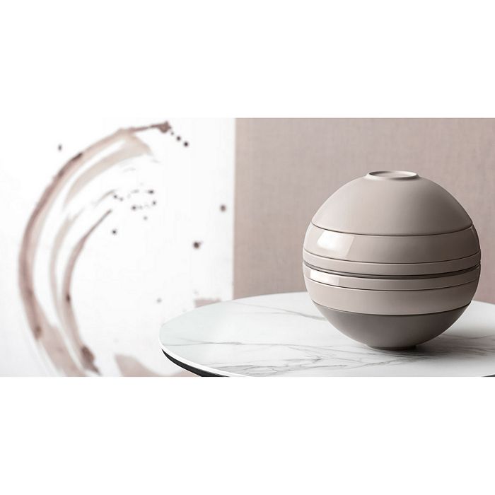 Villeroy & Boch La Boule Stackable Dinnerware Set, Service For 2 In Beige