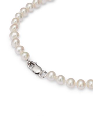 Cultured Freshwater Pearl Bracelet in 14K White Gold 