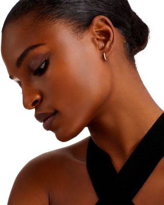 Diamond Mini Hoop Earrings in 14K Yellow Gold, 0.15 tcw 