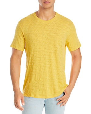 Atm Anthony Thomas Melillo Slub Knit Space Dye Tee In Mustard