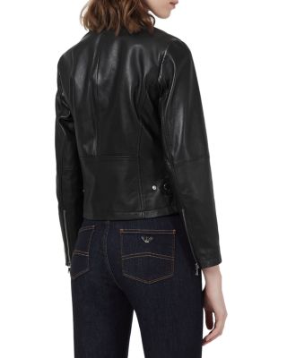 Caban Leather Moto Jacket