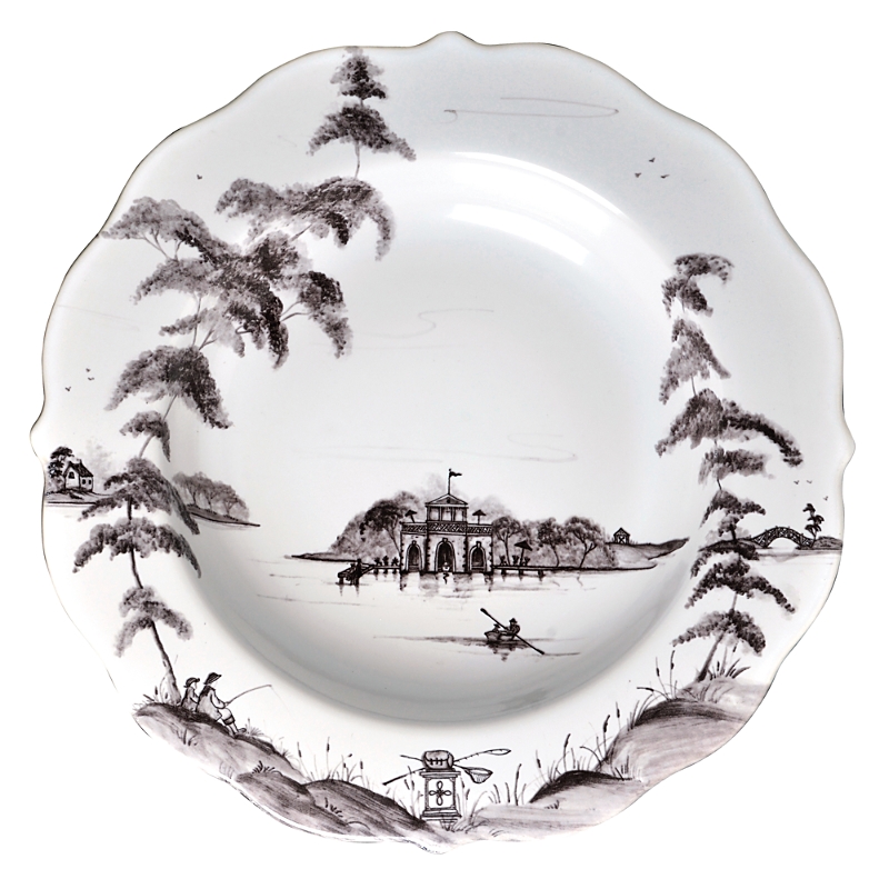 Juliska Country Estate Delft Blue Pasta/Soup Bowl Boathouse