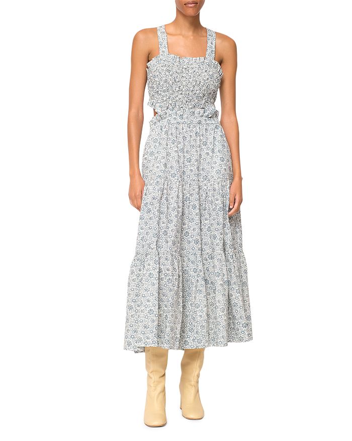 Sea Ida Printed Apron Cotton Dress | Bloomingdale's