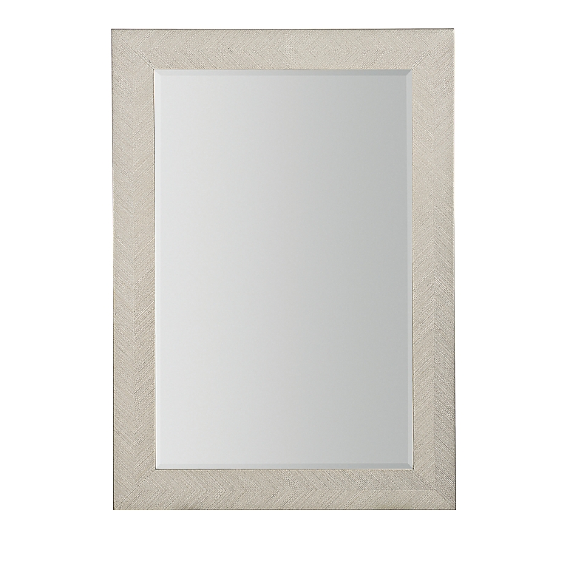 Bernhardt Axiom Rectangular Mirror In Linear Gray