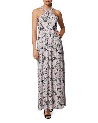 Shelli Segal Floral Print Maxi Dress 