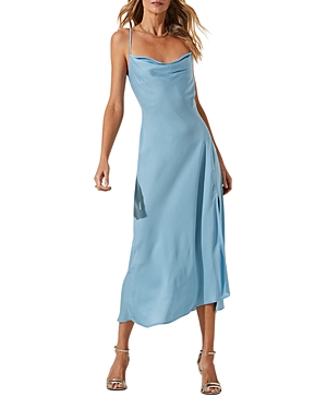 Astr The Label Gaia Cowl Dress In Sky Blue