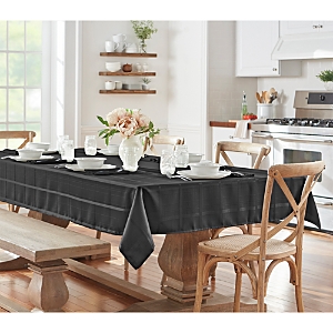 Photos - Bed Linen Elrene Elegance Plaid Jacquard Tablecloth, 60 x 84 Black 21044BLK