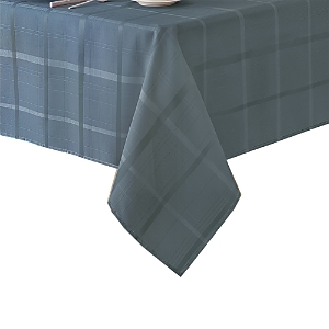 Elrene Home Fashions Elrene Elegance Plaid Jacquard Tablecloth, 60 X 144 In Blu Shadow